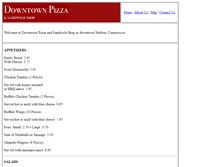 Tablet Screenshot of downtownsheltonpizza.com